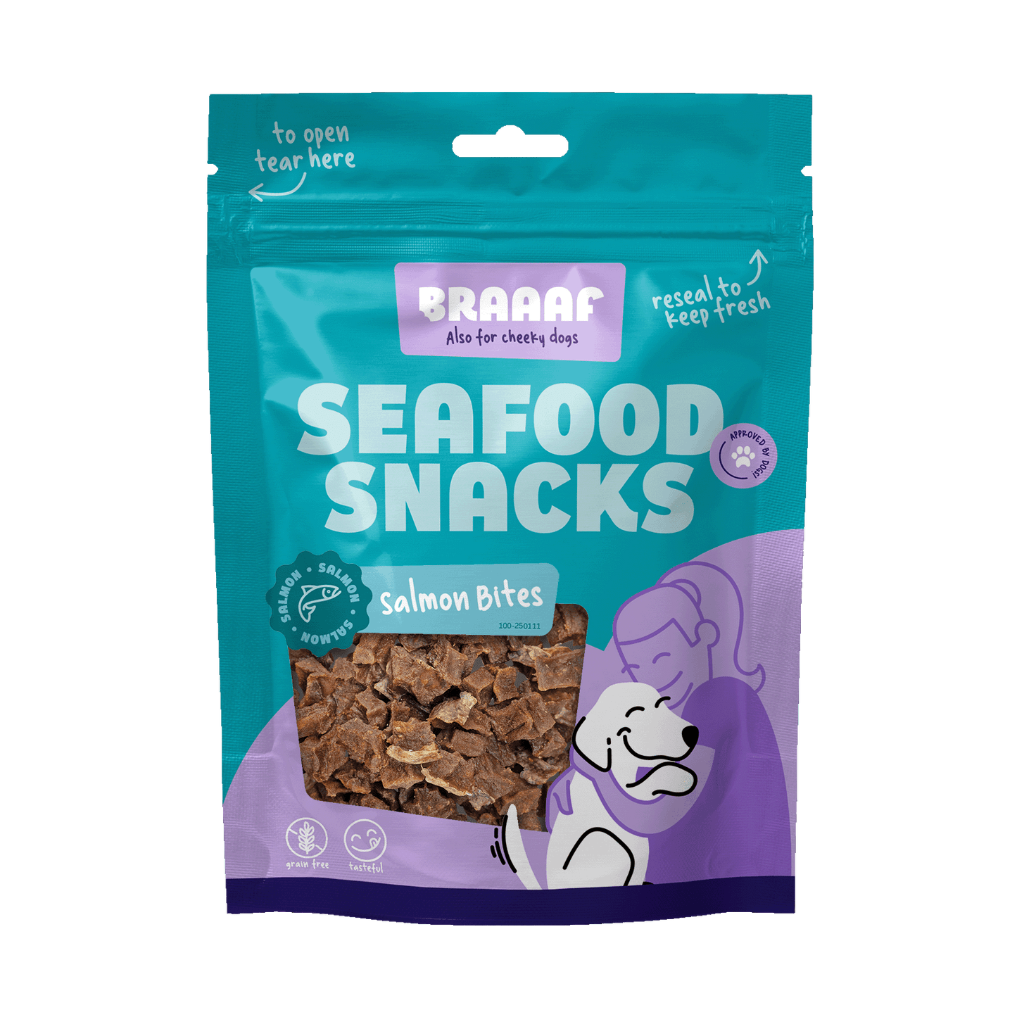 Braaaf Seafood Zalm Bites - All For Animals