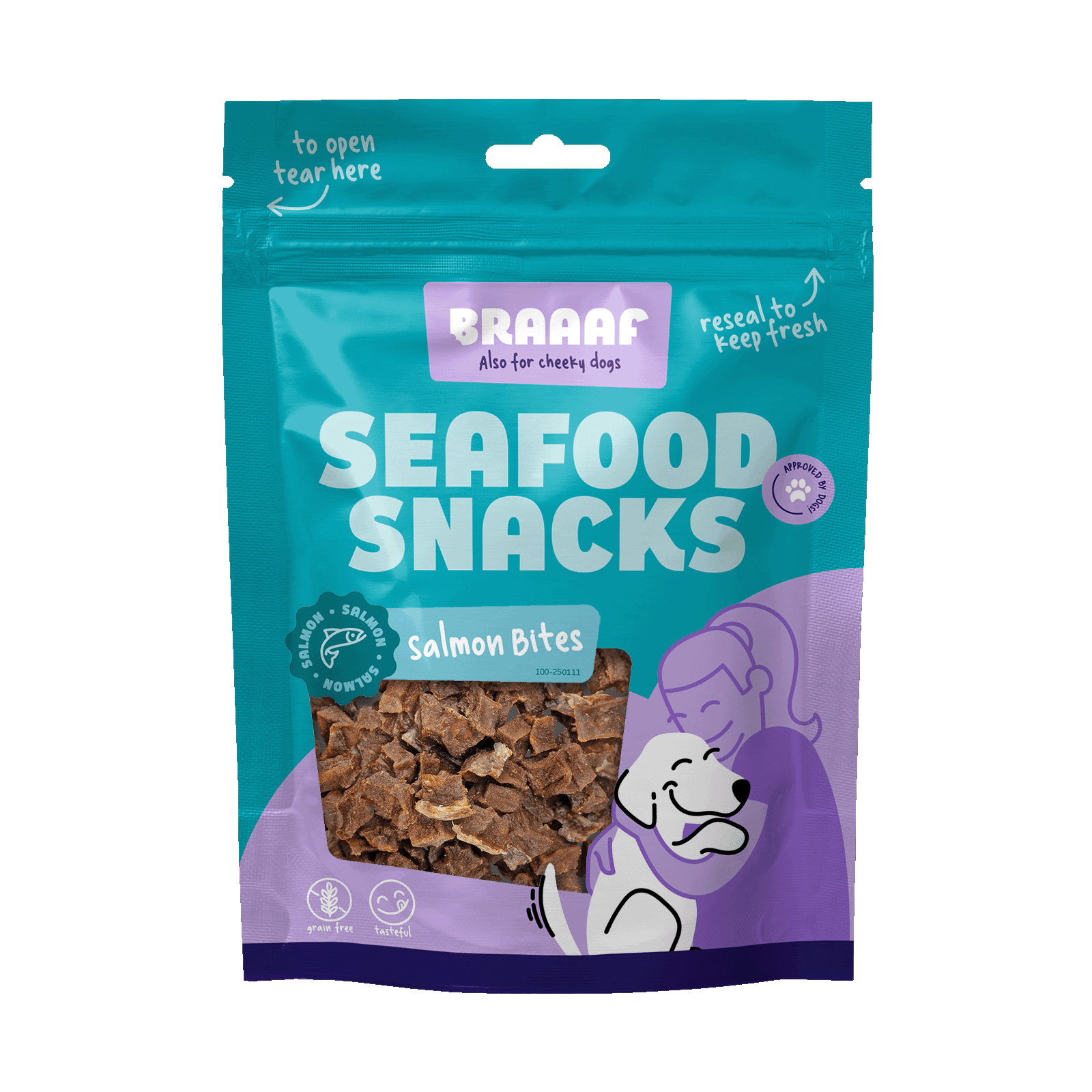 Braaaf Seafood Zalm Bites - All For Animals
