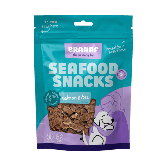 Braaaf Seafood Zalm Bites - All For Animals