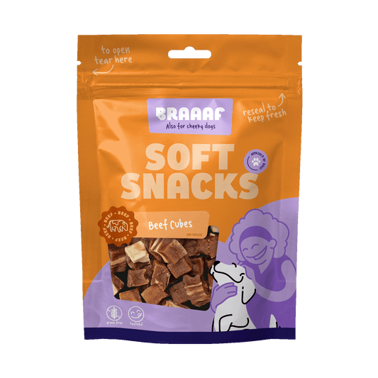 Braaaf Soft Snack Cubes - Rund & Vis - All For Animals