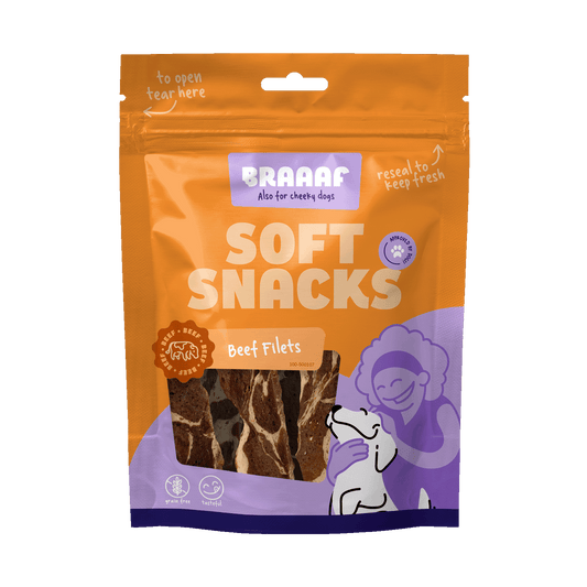 Braaaf Soft Snack Filet - Rund & Vis - All For Animals