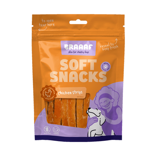 Braaaf Soft Snack Kipreepjes - All For Animals