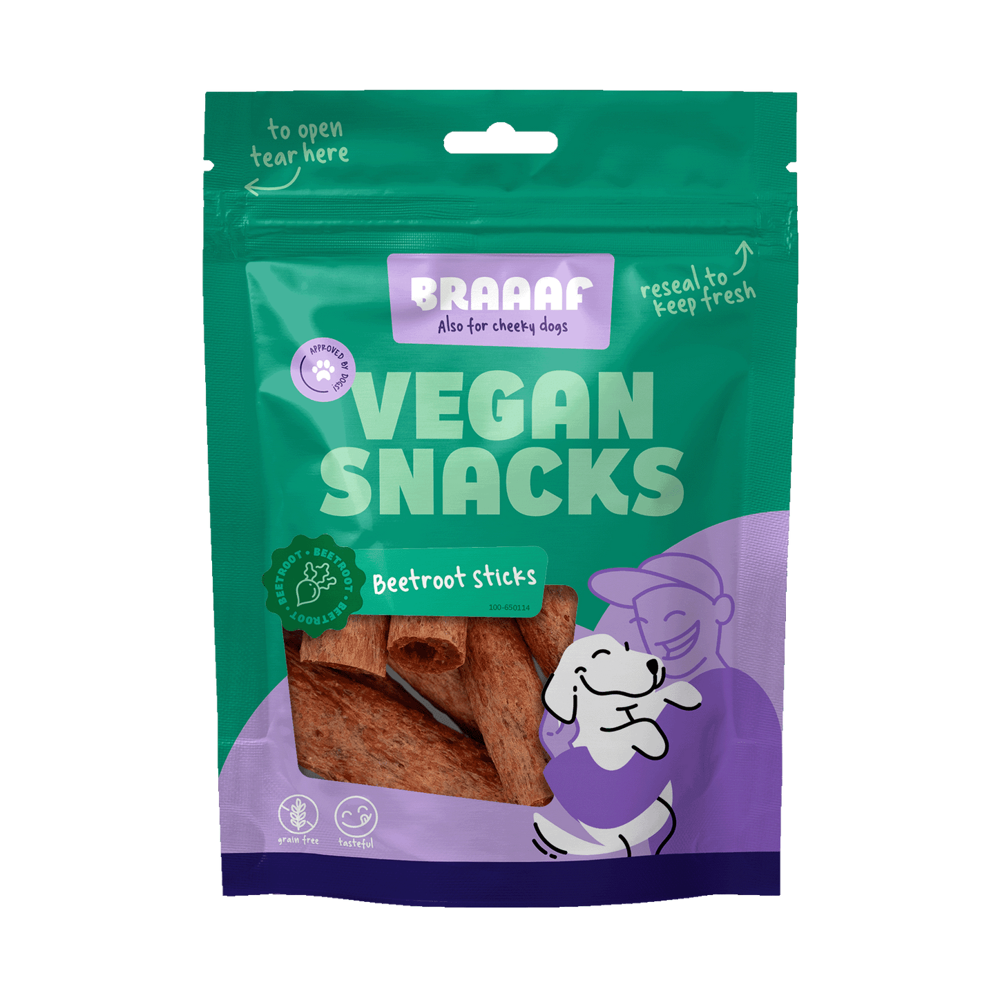 Braaaf Vegan Snack Rode Biet Stick - all for animals