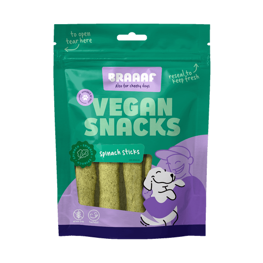 Braaaf Vegan Snack Spinazie Stick - all for animals