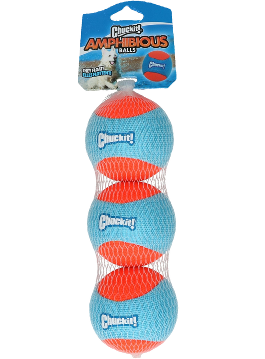 Chuckit! Amphibious Fetch Balls 3-pack - transparante productafbeelding