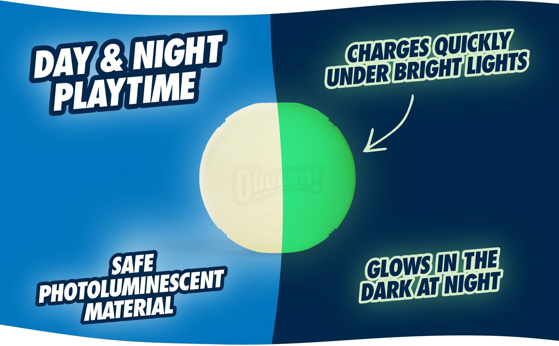 Chuckit! Max Glow Ultra Squeaker Ball M - all for animals