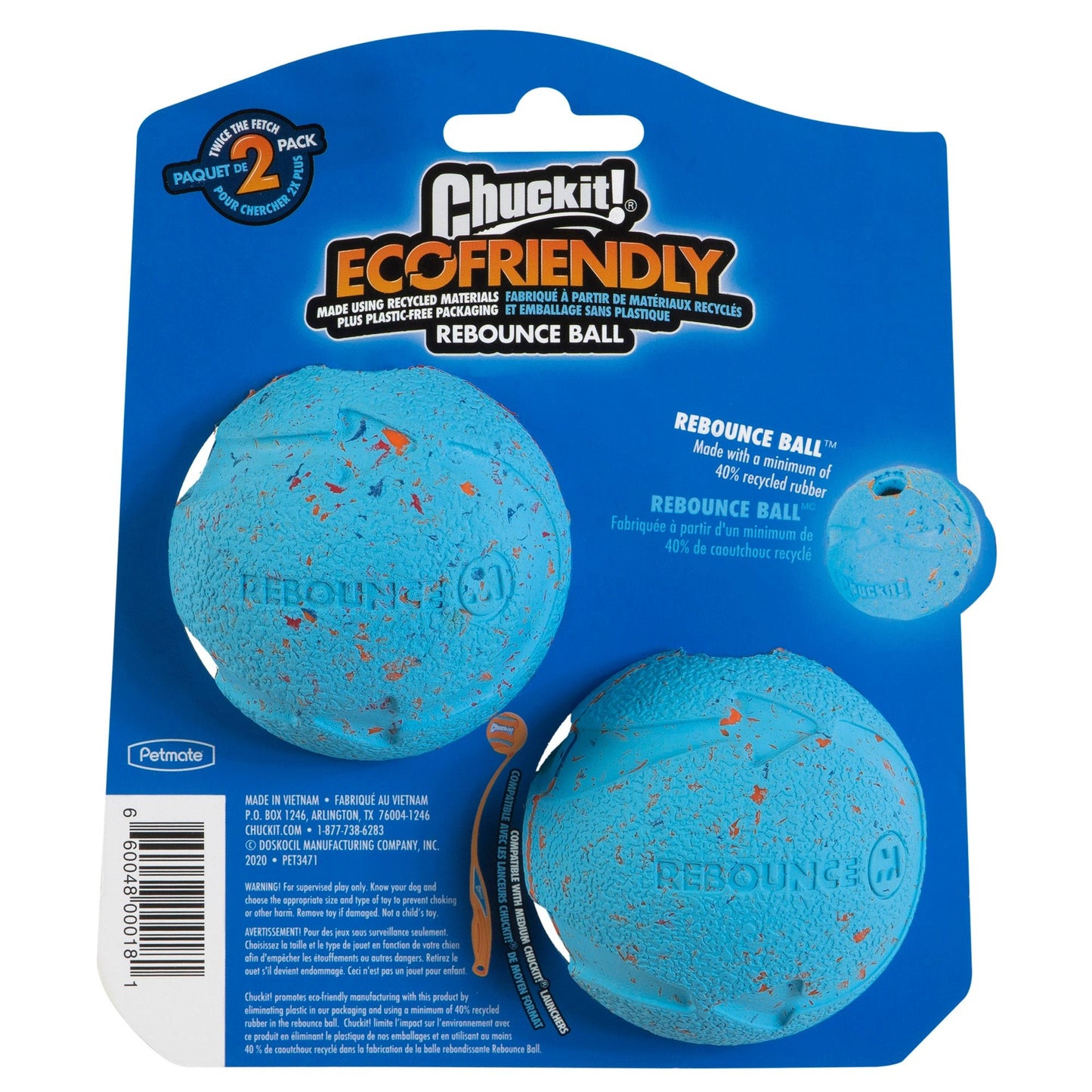 Chuckit! Rebounce Fetch Ball M (2 - pack) - all for animals