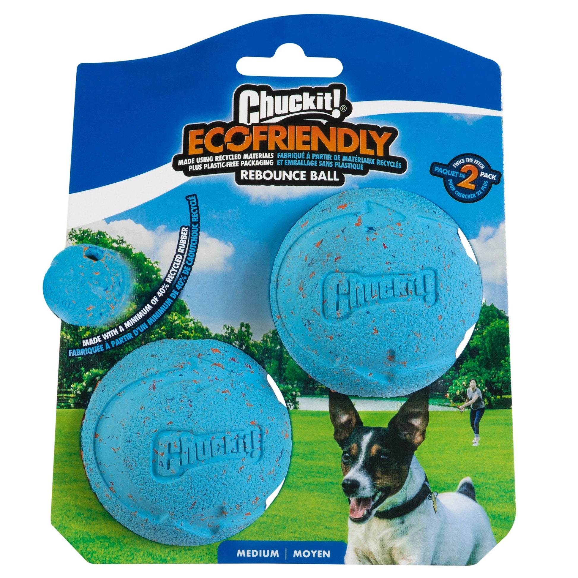 Chuckit! Rebounce Fetch Ball M (2 - pack) - all for animals