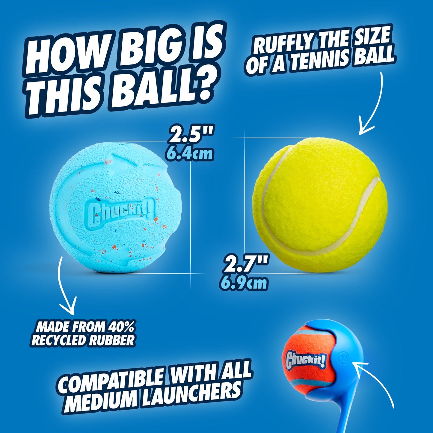 Chuckit! Rebounce Fetch Ball M (2 - pack) - all for animals