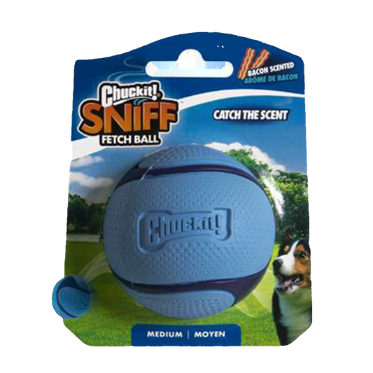 Chuckit! Sniff Fetch Ball Bacon M - transparante productafbeelding