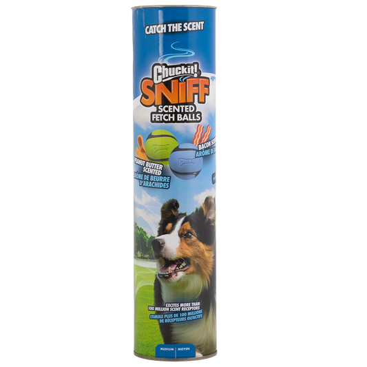 Chuckit! Sniff Fetch Ball Bacon & Peanut Butter M 4 - pack - all for animals