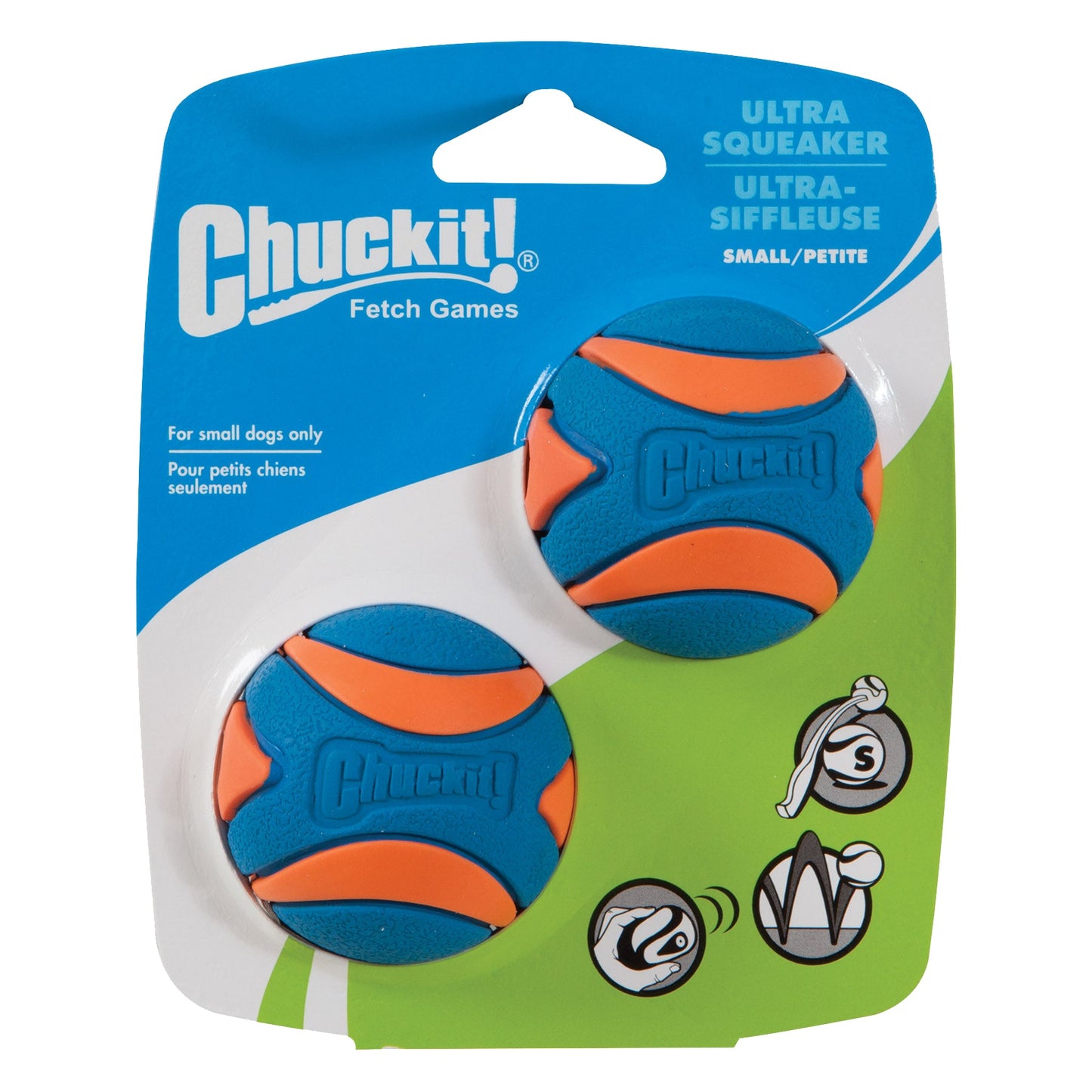 Chuckit! Ultra Squeaker Ball S (2 - pack) - all for animals