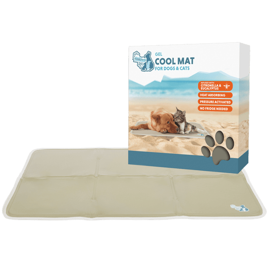 Coolpets Gel Cooling Mat Beige - all for animals
