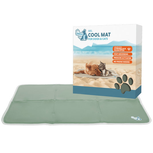Coolpets Gel Cooling Mat Olijfgroen - All For Animals