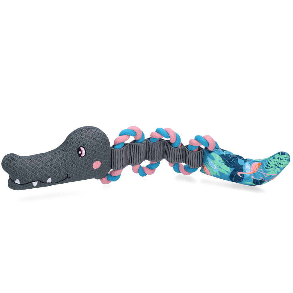 CoolPets Pull Me! Crocky Rope Flamingo - all for animals