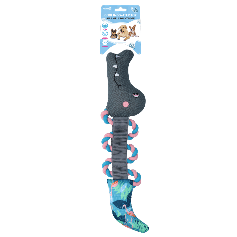 CoolPets Pull Me! Crocky Rope Flamingo - all for animals
