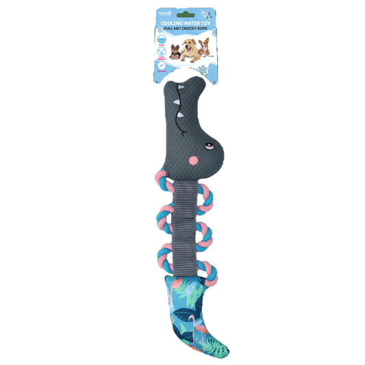 CoolPets Pull Me! Crocky Rope Flamingo - transparante productafbeelding