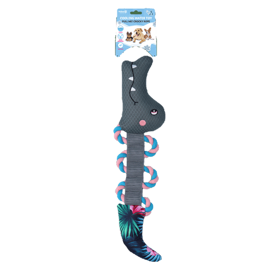 CoolPets Pull Me! Crocky Rope Flower - transparante productafbeelding