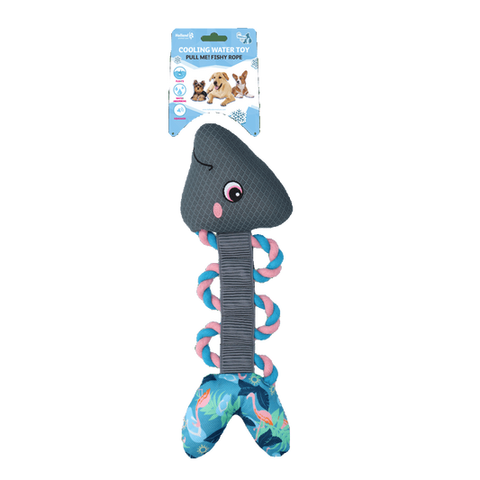 CoolPets Pull Me! Fishy Rope Flamingo - transparante productafbeelding