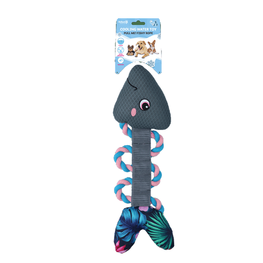 CoolPets Pull Me! Fishy Rope Flower - transparante productafbeelding