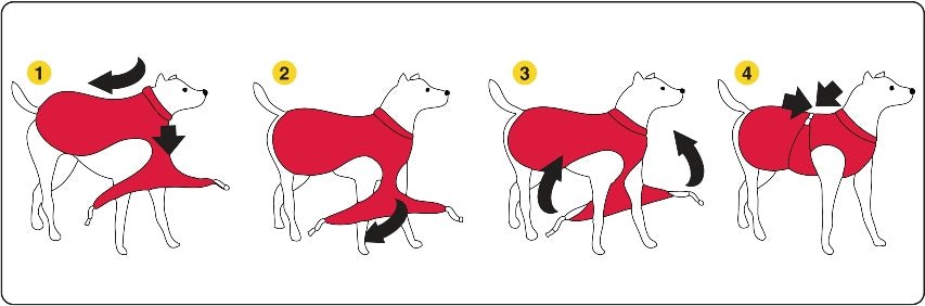 Dog Armor Knockdown Coat (Insect Shield) XXXXS (20cm ruglengte) - all for animals