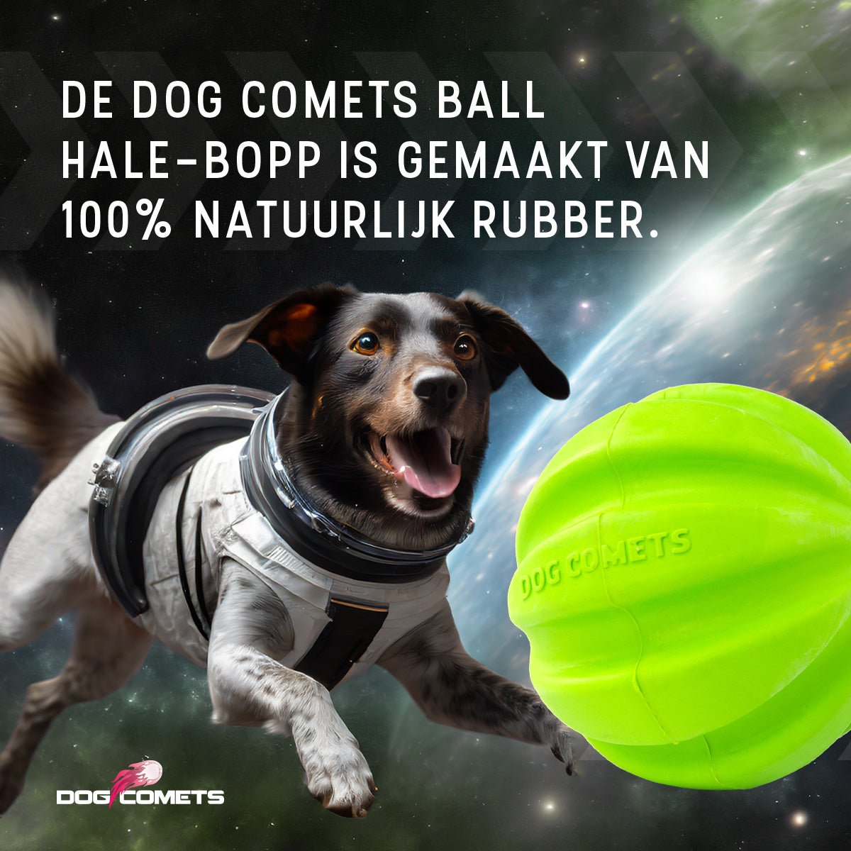 Dog Comets Hale Bopp Met Touw Groen - all for animals