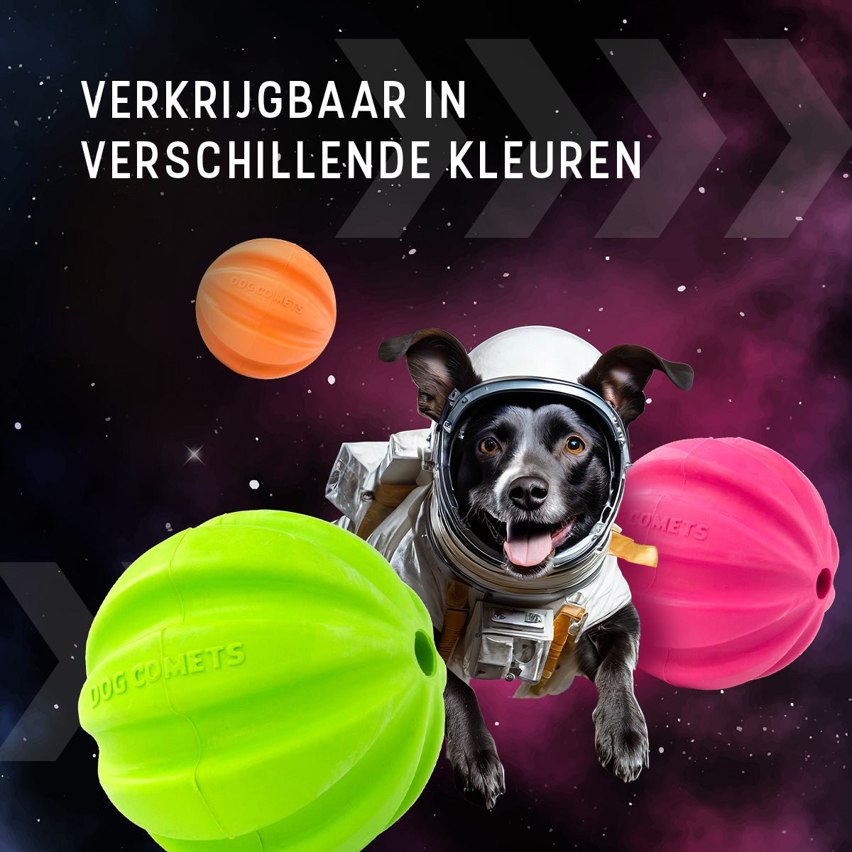 Dog Comets Halley Met Touw Roze - all for animals