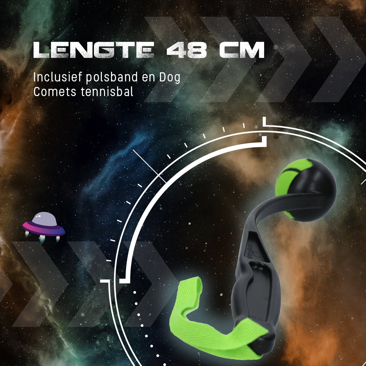 Dog Comets Launcher (Werpstok) Groen M - all for animals