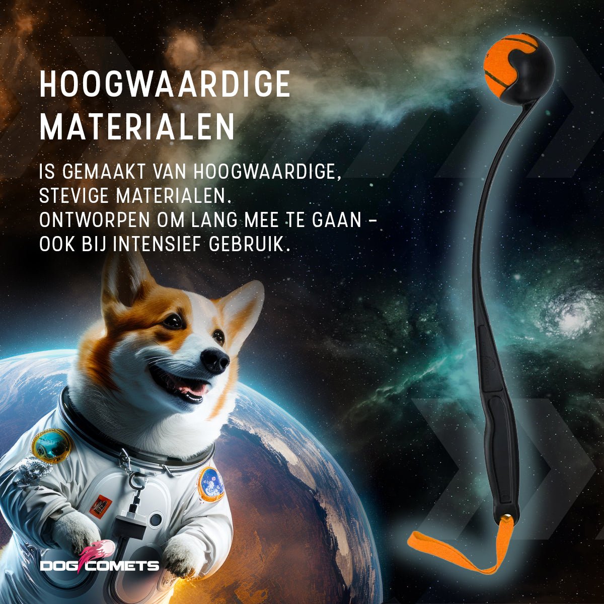 Dog Comets Launcher (Werpstok) Oranje M - all for animals