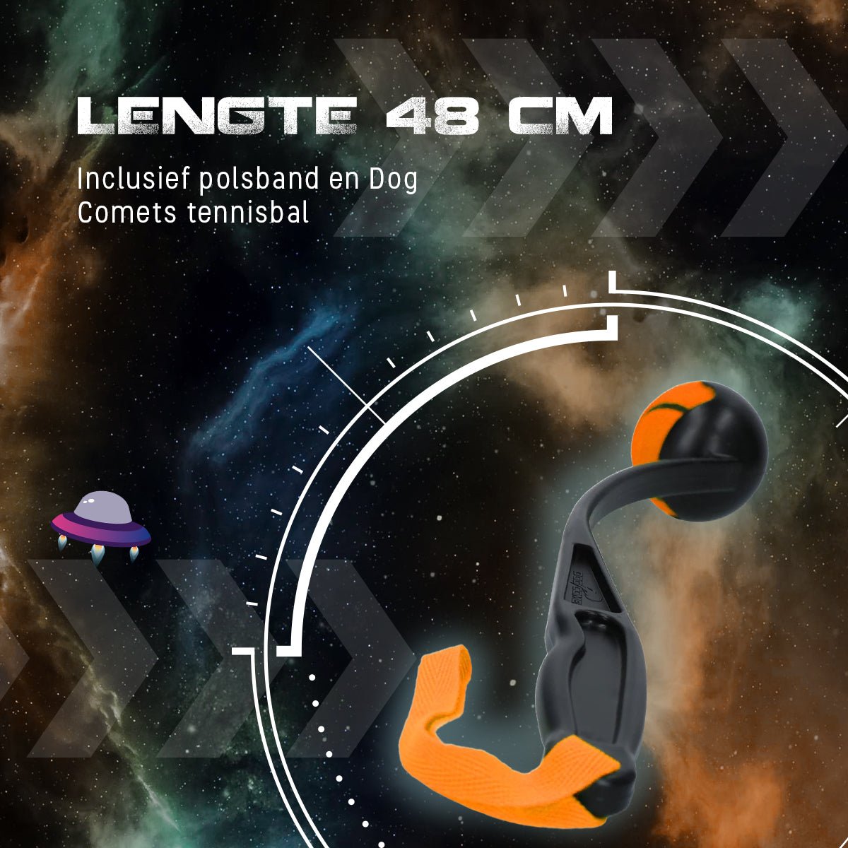 Dog Comets Launcher (Werpstok) Oranje M - all for animals
