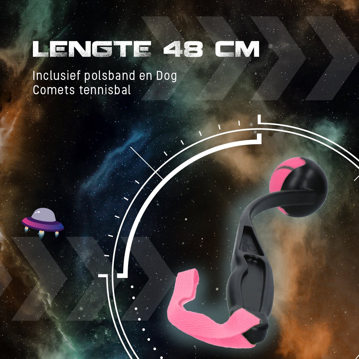Dog Comets Launcher (Werpstok) Roze M - all for animals