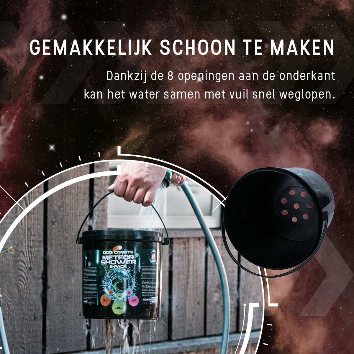 Dog Comets Meteor Shower (Emmer met 6 M Stardust ballen) - all for animals