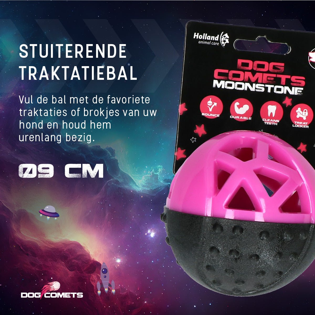 Dog Comets Moonstone Traktatiebal - all for animals