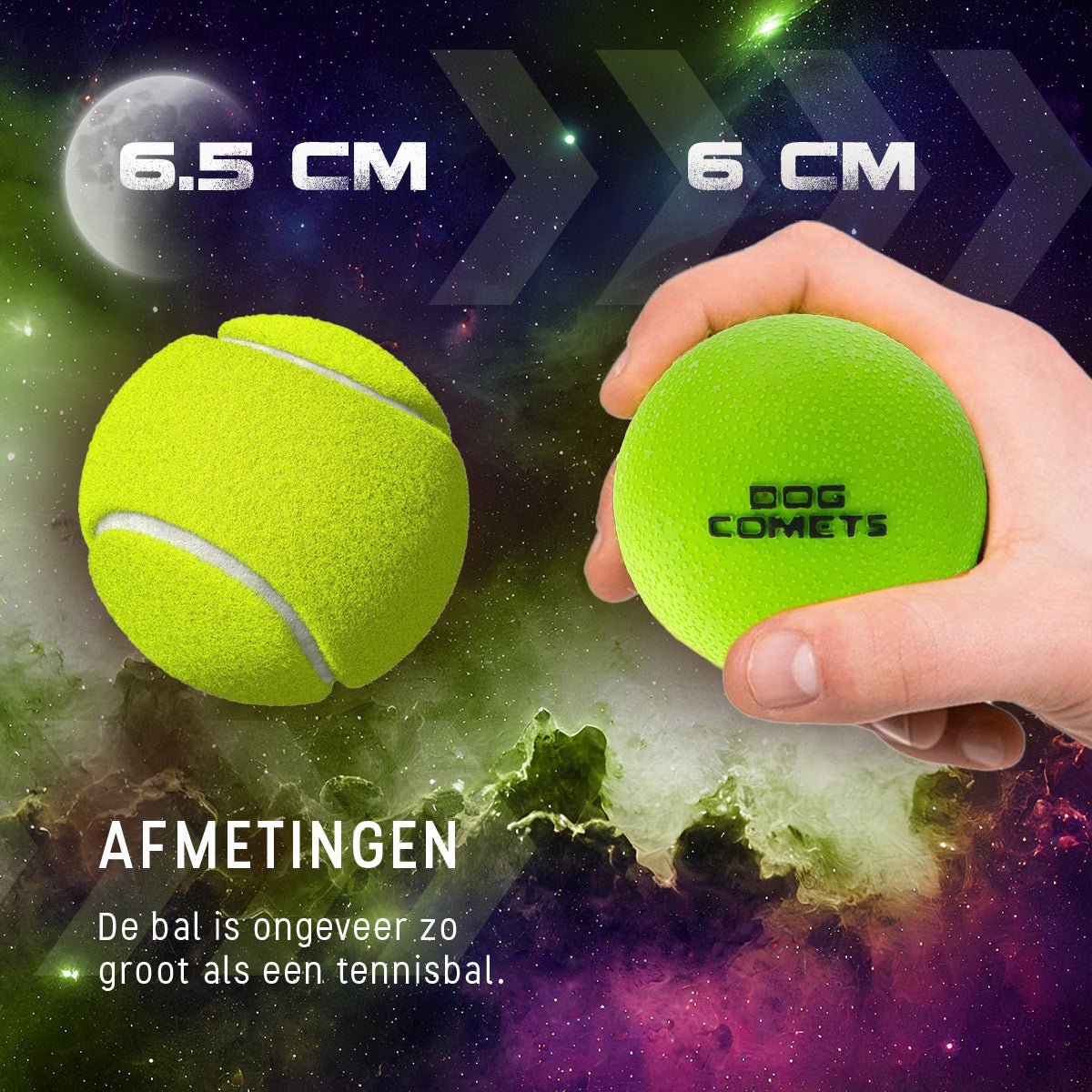 Dog Comets Stardust Groen - all for animals