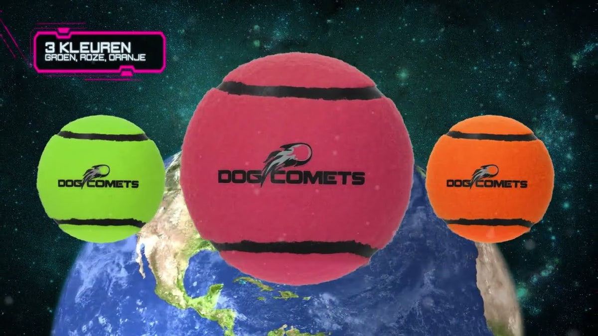 Dog Comets Tennisbal Met Pieper Neutron Star L Groen (2 - pack) - all for animals