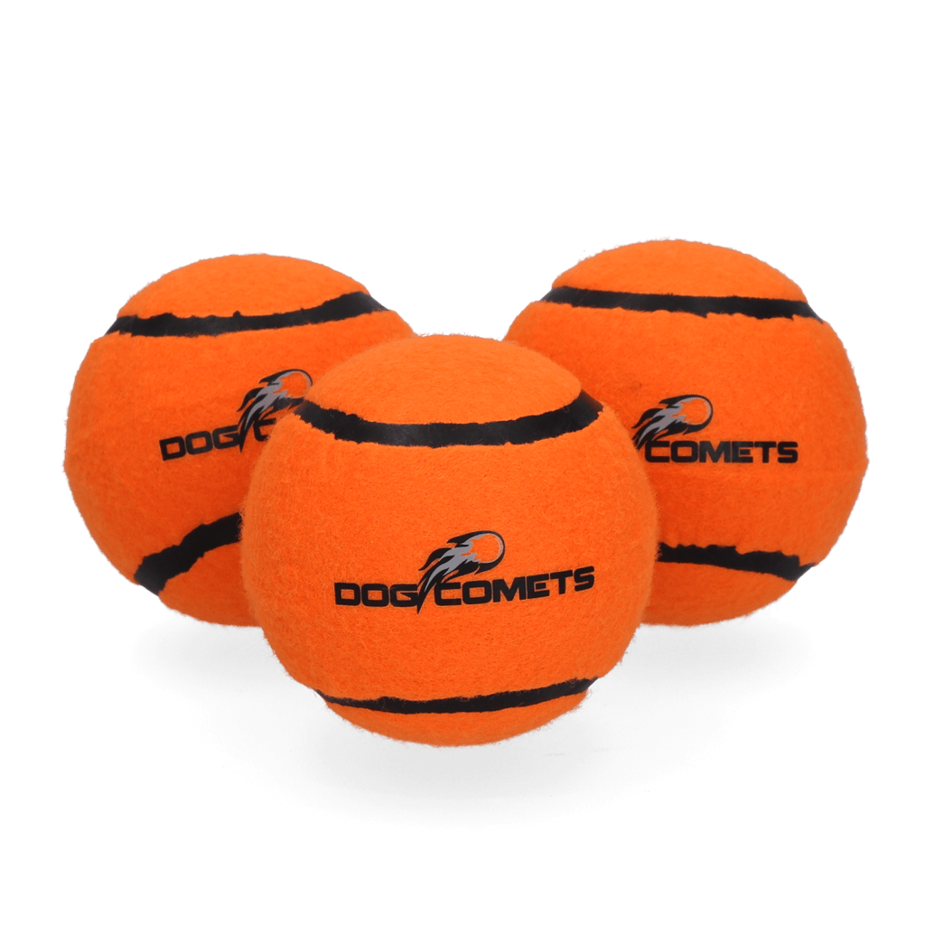 Dog Comets Tennisbal Met Pieper Neutron Star M Oranje (3 - pack) - all for animals