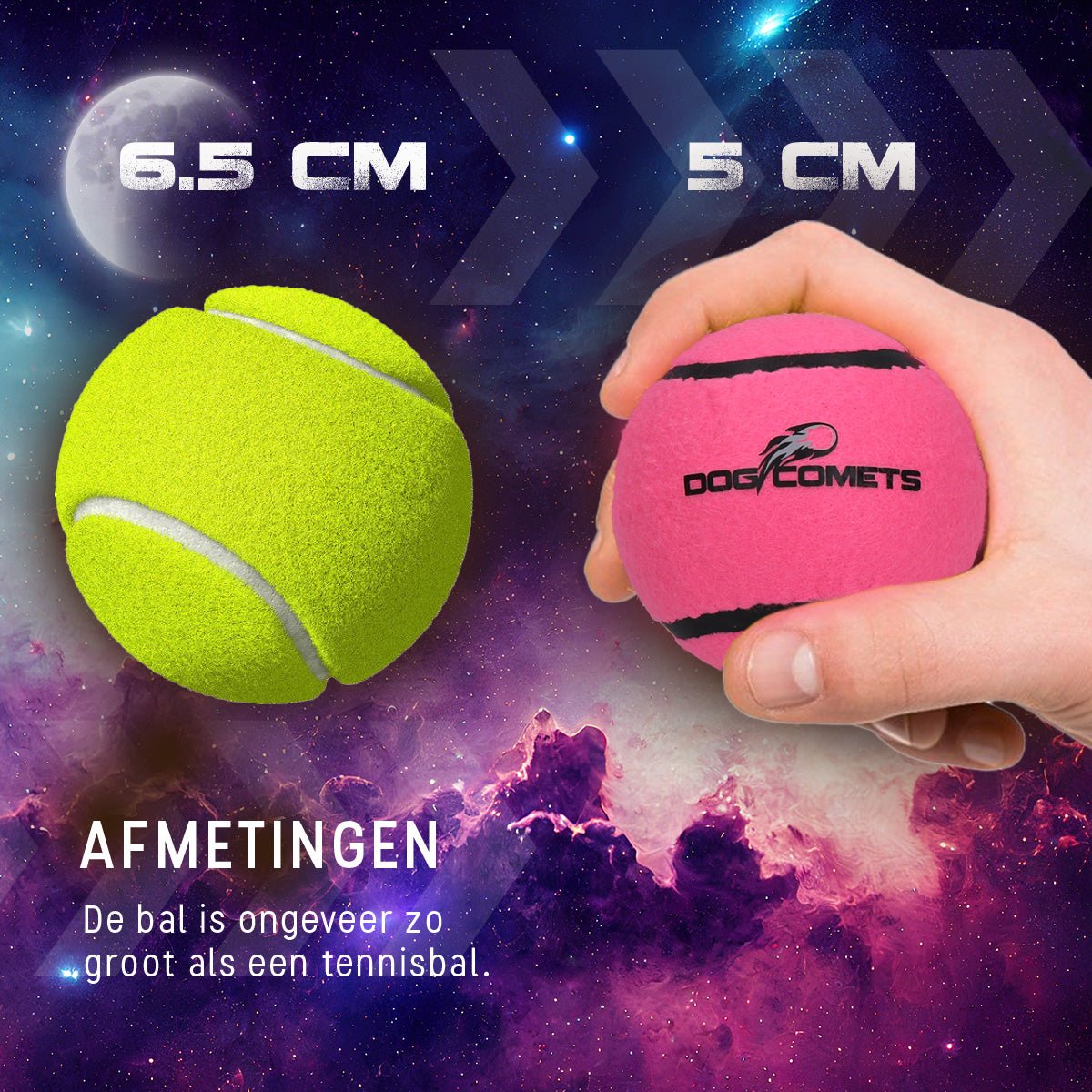 Dog Comets Tennisbal Starlight S - all for animals