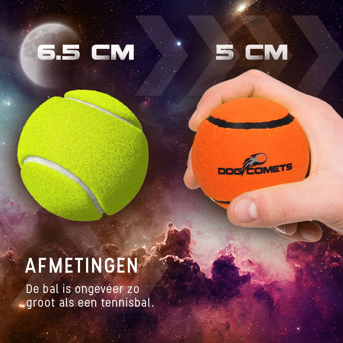Dog Comets Tennisbal Starlight S - all for animals