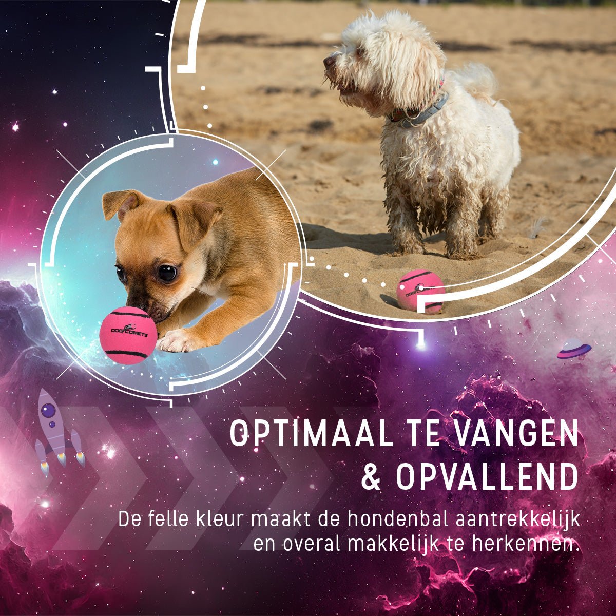 Dog Comets Tennisbal Starlight S - all for animals