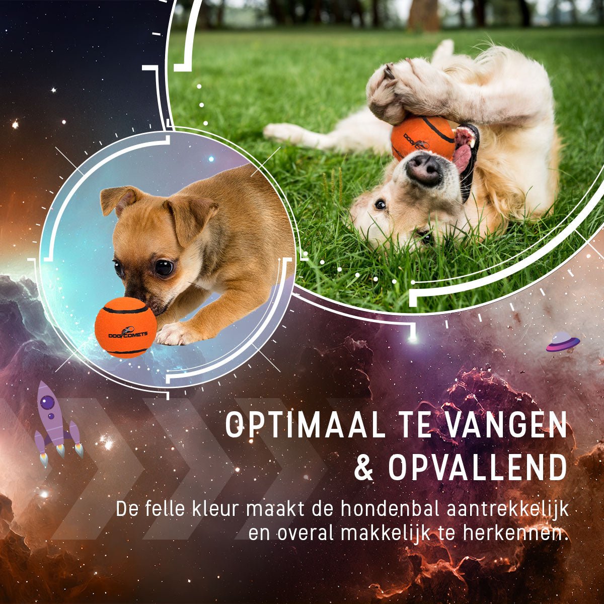 Dog Comets Tennisbal Starlight S - all for animals