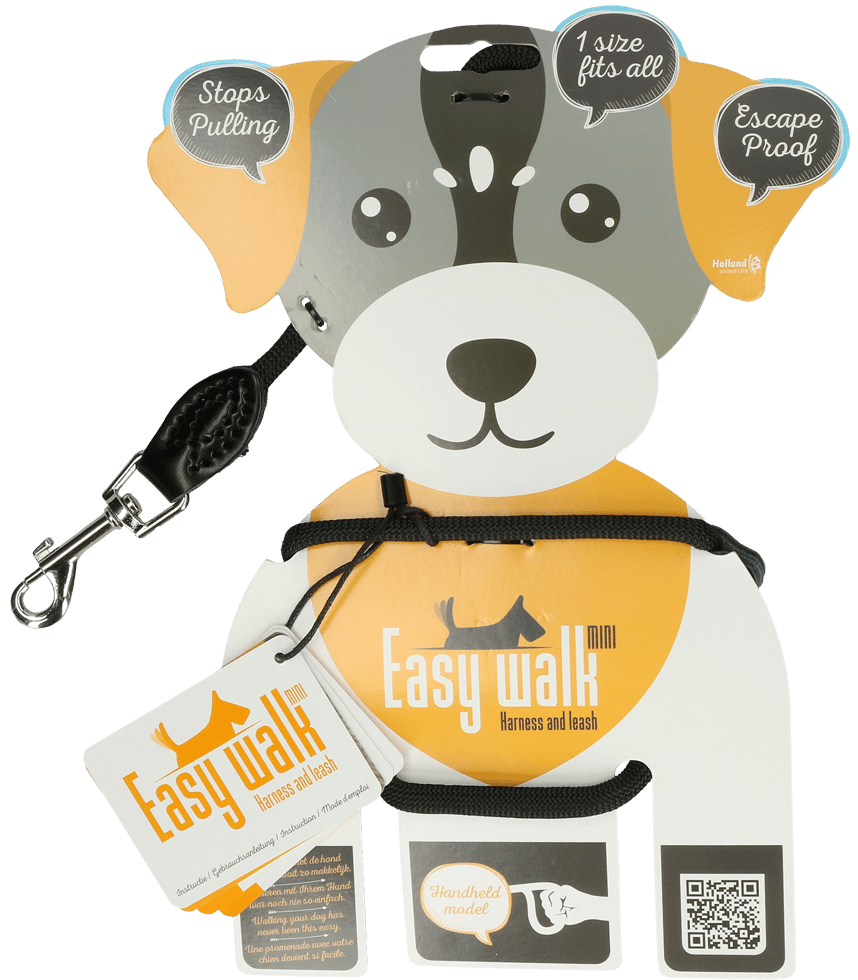 Easy Walk Schoudermodel Zwart - Mini - all for animals