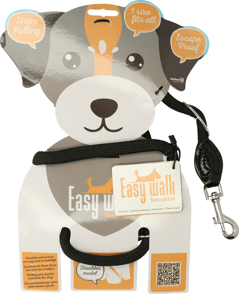 Easy Walk Schoudermodel Zwart - Regular - all for animals