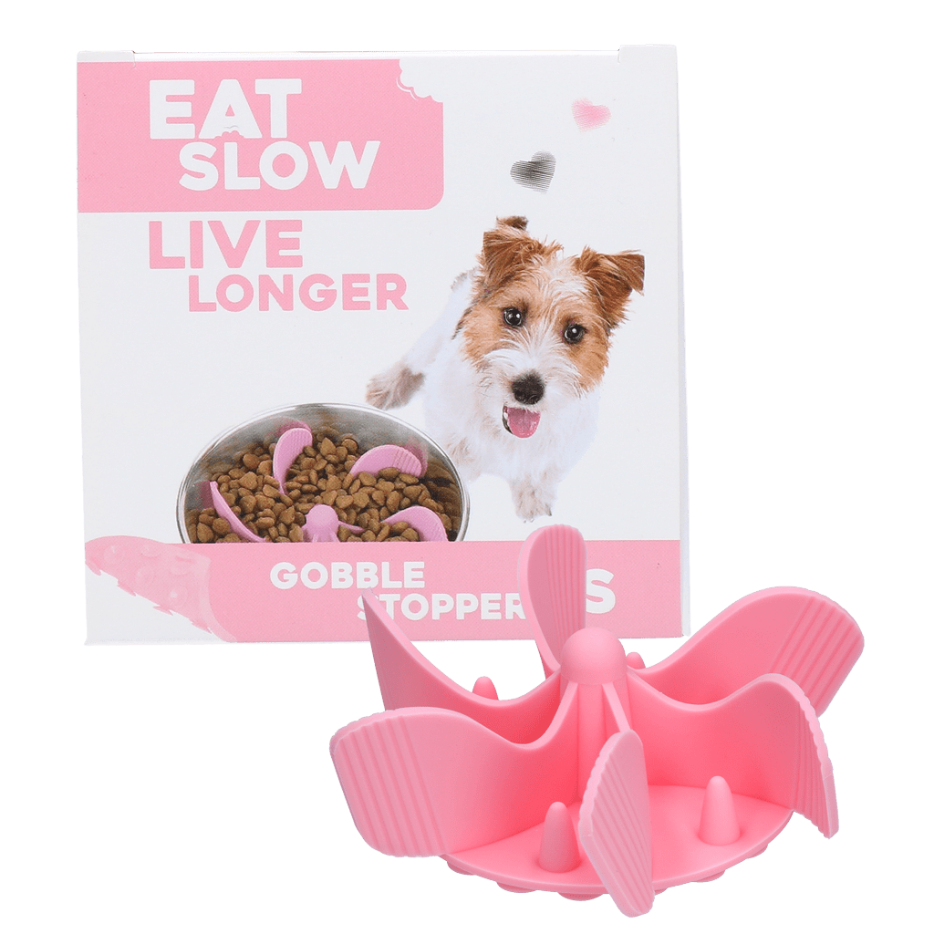 Eat Slow Live Longer Gobble Stopper Roze - All For Animals