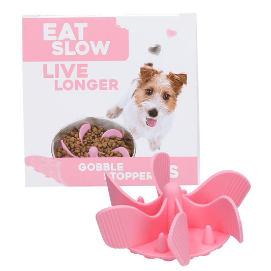 Eat Slow Live Longer Gobble Stopper Roze - All For Animals