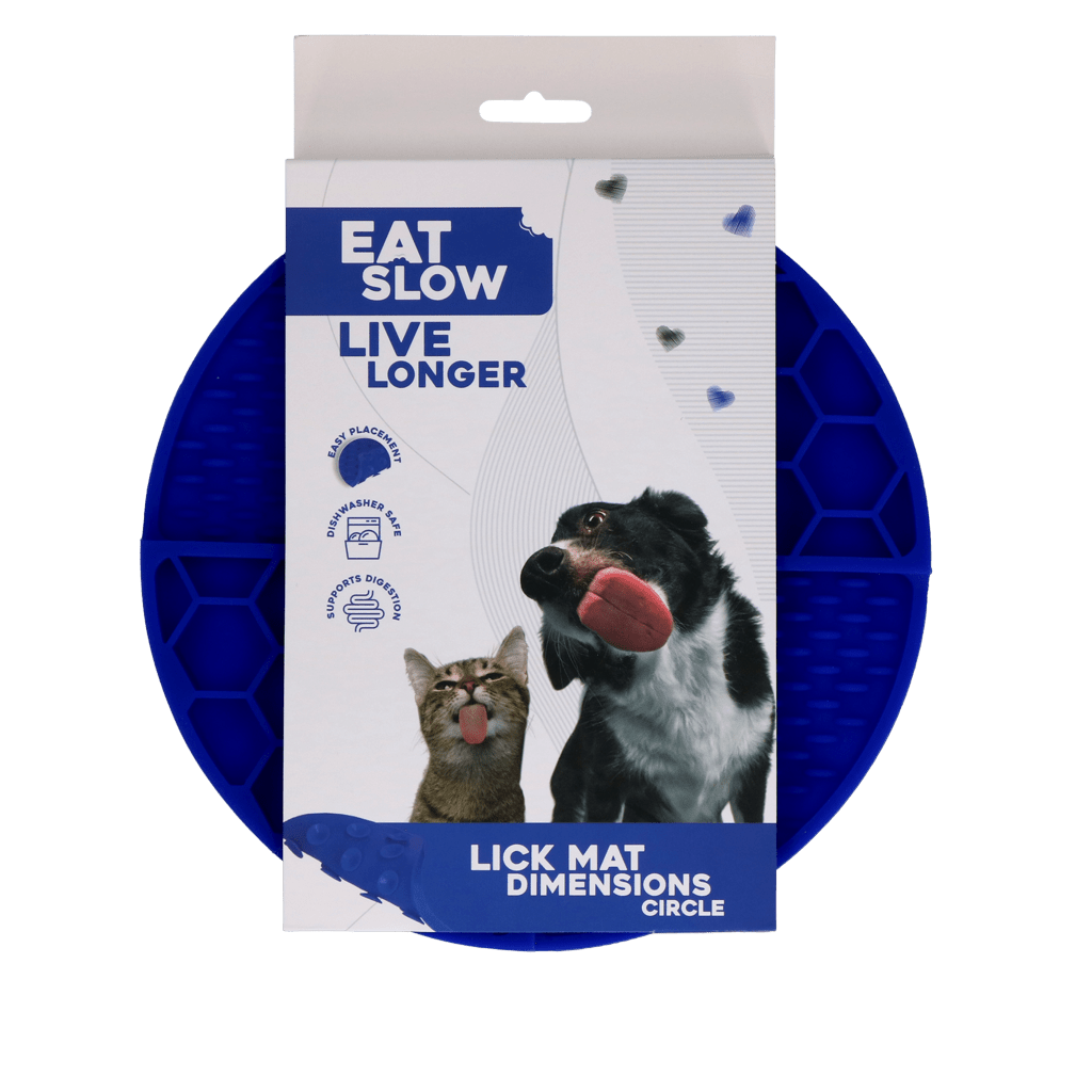 Eat Slow Live Longer Lick Mat Dimensions Circle - all for animals