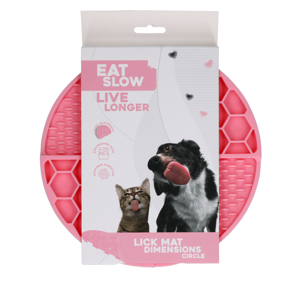 Eat Slow Live Longer Lick Mat Dimensions Circle - all for animals