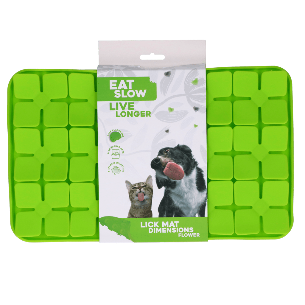 Eat Slow Live Longer Lick Mat Dimensions Flower - all for animals