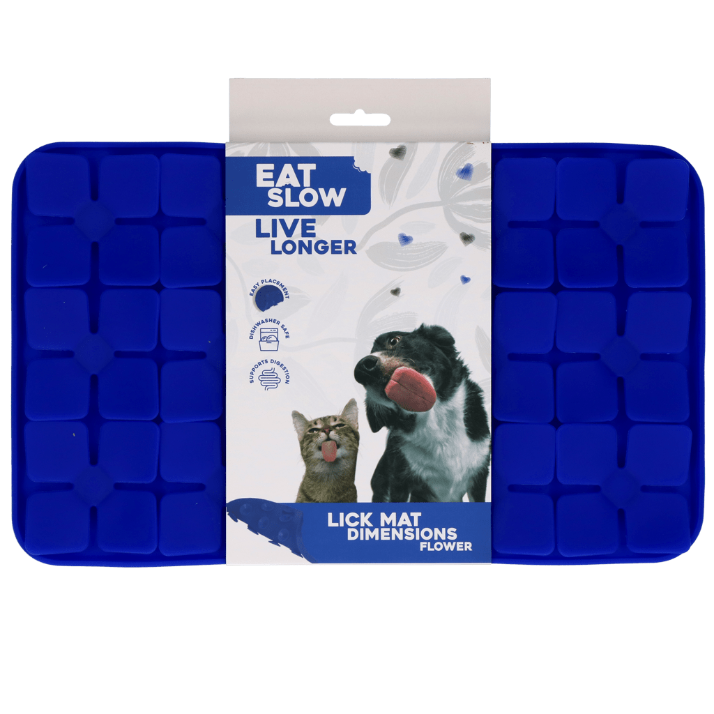 Eat Slow Live Longer Lick Mat Dimensions Flower - all for animals