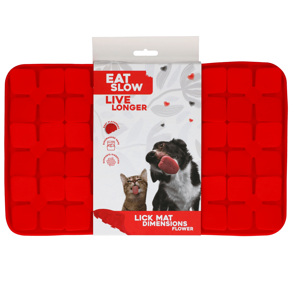 Eat Slow Live Longer Lick Mat Dimensions Flower - all for animals