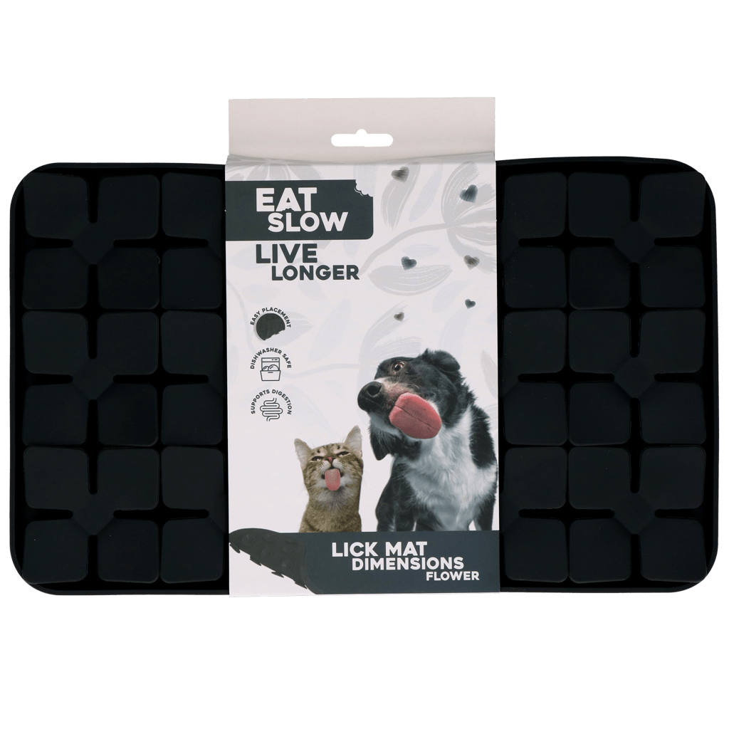 Eat Slow Live Longer Lick Mat Dimensions Flower - all for animals